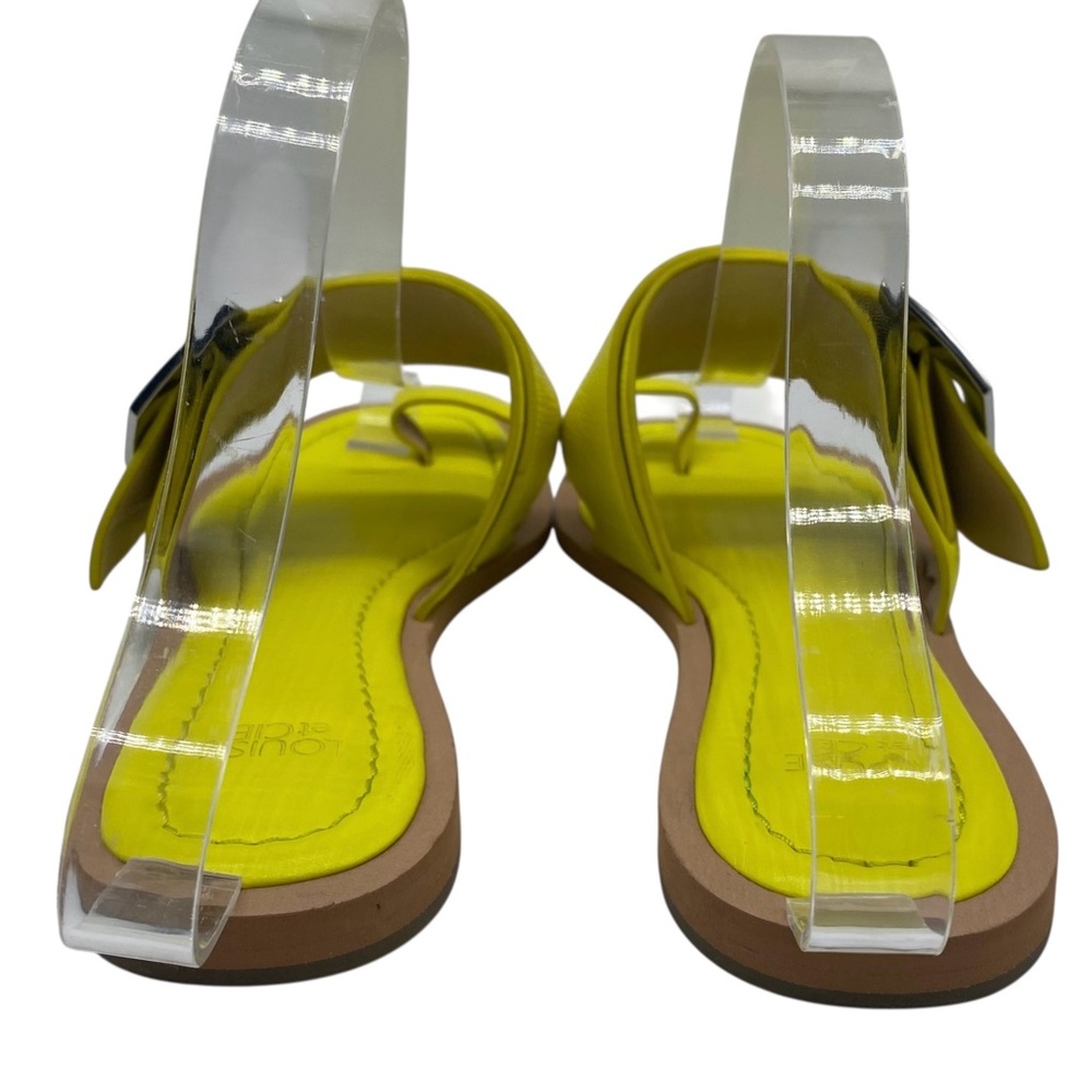Louise et Cie Womens Shoes Altan Sandals Sz 7.5 Yellow Leather Flat Colorful - Picture 7 of 12